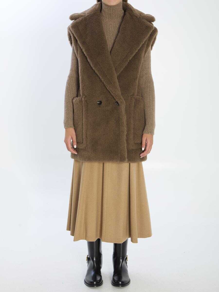 Geci Max Mara Teddy Vest BROWN Femei (BM 18900849) 5