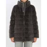 Geci de iarna Faux Fur Down Jacket Femei