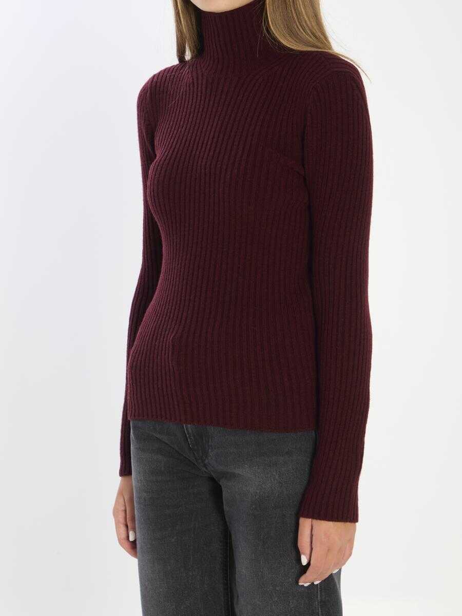 Pulovere Max Mara Knit Turtleneck In Wool And Cashmere Red Femei (BM 18900867) 2