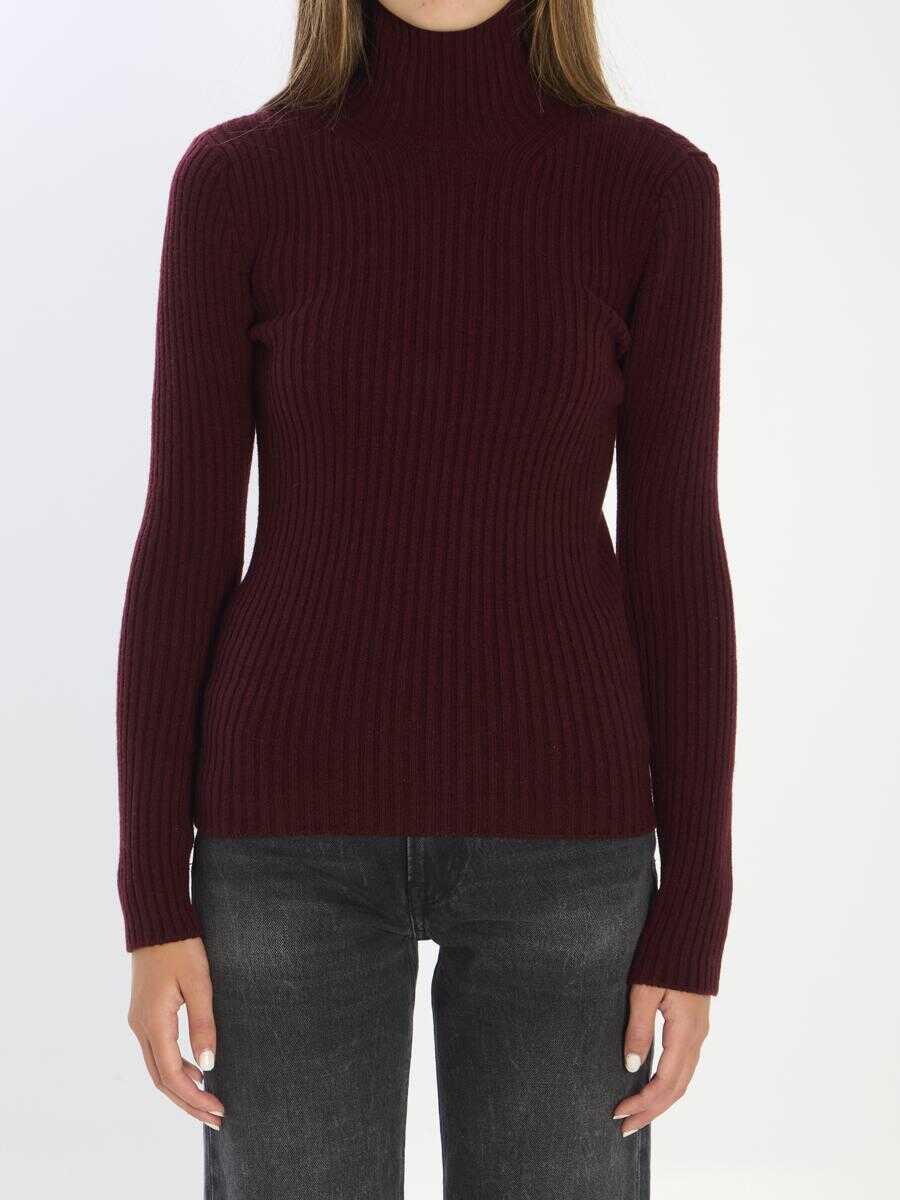 Pulovere Max Mara Knit Turtleneck In Wool And Cashmere Red Femei (BM 18900867) 1