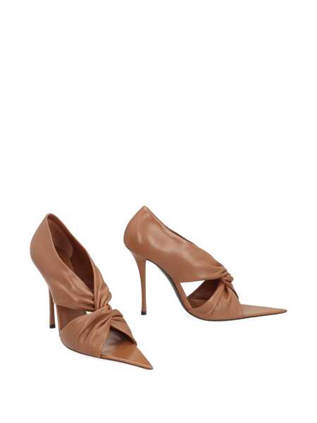 Pantofi cu toc Saint Laurent Saint Laurent Giannutri Leather Pumps BROWN Femei (BM 18901527) 2