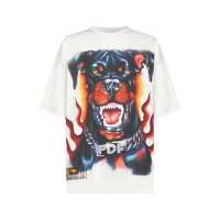 Tricouri Pdf White Cotton Jersey Printed T-Shirt Barbati