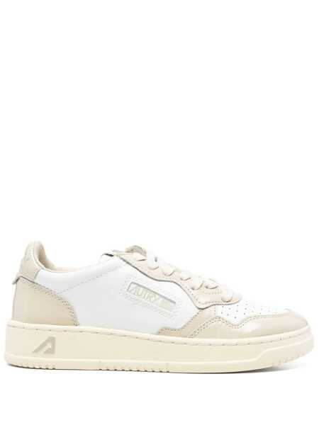 Sneakers AUTRY Autry Medalist Low White Leather And Tidal Foam Sneakers BEIGE, WHITE Femei (BM 18901965) 1