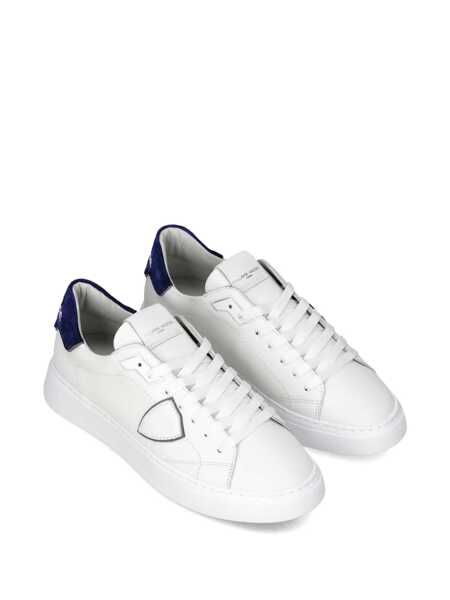 Sneakers Philippe Model Philippe Model Leather Sneakers WHITE/BLU Barbati (BM 18902262) 2
