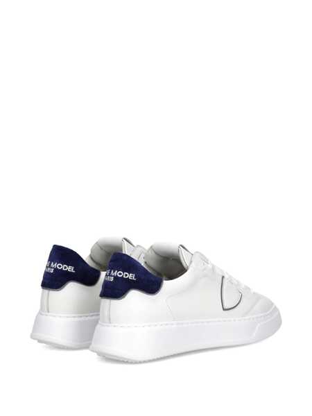 Sneakers Philippe Model Philippe Model Leather Sneakers WHITE/BLU Barbati (BM 18902262) 4