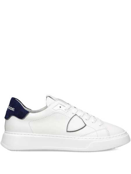 Sneakers Philippe Model Philippe Model Leather Sneakers WHITE/BLU Barbati (BM 18902262) 1