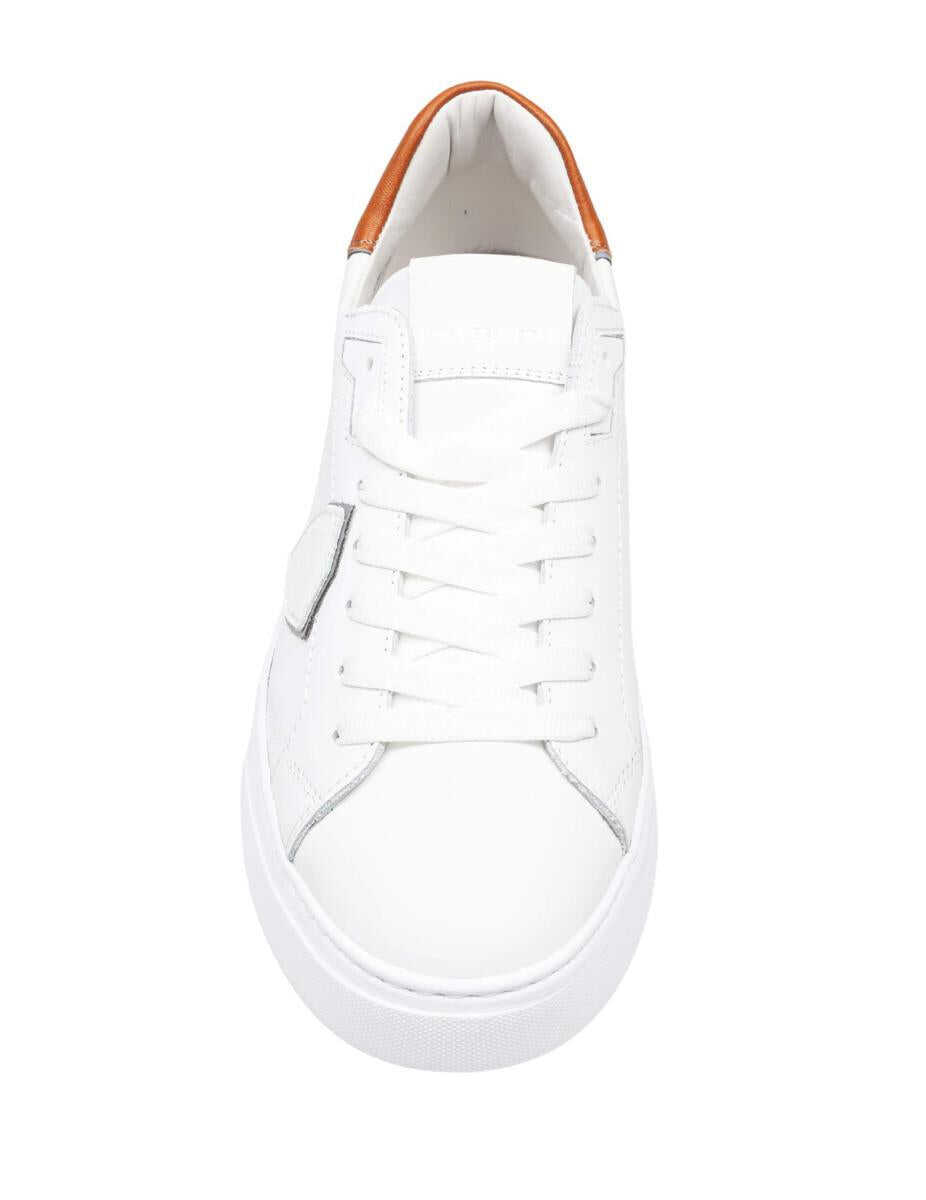 Sneakers Philippe Model Philippe Model Leather Sneakers WHITE/COGNAC Barbati (BM 18902265) 2
