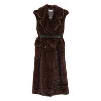 Pulovere P.A.R.O.S.H. Faux Fur Long Vest Femei