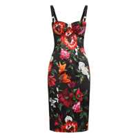 Rochii Dolce & Gabbana Printed Satin Dress Femei