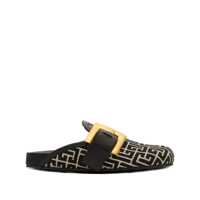 Sandale Balmain Anthem Jacquard Canvas Mule Femei