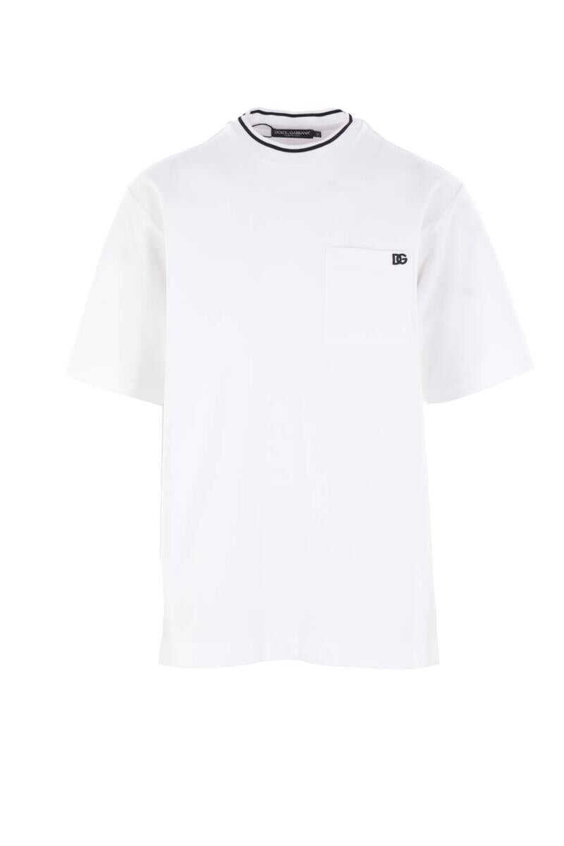 Topuri Dolce & Gabbana Dolce & Gabbana T-Shirts And Polos WHITE Barbati (BM 18902895) 1