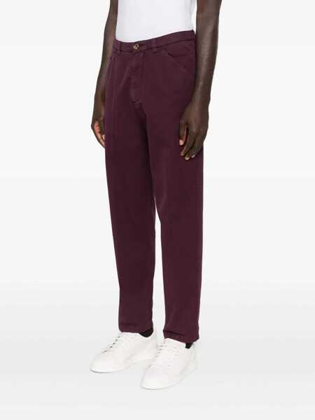 Pantaloni Brunello Cucinelli Brunello Cucinelli Cotton Trousers PURPLE Barbati (BM 18903522) 3