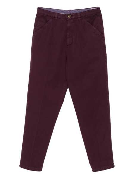 Pantaloni Brunello Cucinelli Brunello Cucinelli Cotton Trousers PURPLE Barbati (BM 18903522) 1
