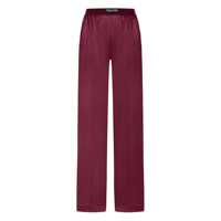 Pantaloni casual Fuchsia Pants With Elastic Waist With Logo Lettering In Silk Stretch Woman Femei