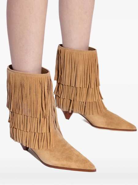 Bocanci Michael Kors JAYLA HEELED BOOTIE Brown Femei (BM 18904590) 4