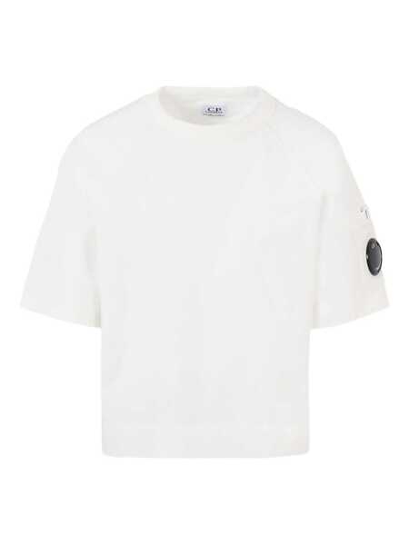 Tricouri C.P. Company SHORT SLEEVED MAXI T-SHIRT White Baieti (BM 18904623) 3
