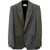 Saint Laurent Prince de Galles wool flannel Blazer NOIR CRAIE