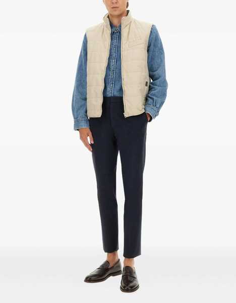 Veste casual Fay Quilted Vest BEIGE Barbati (BM 18904879) 2