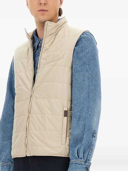Veste casual Fay Quilted Vest BEIGE Barbati (BM 18904879) 3