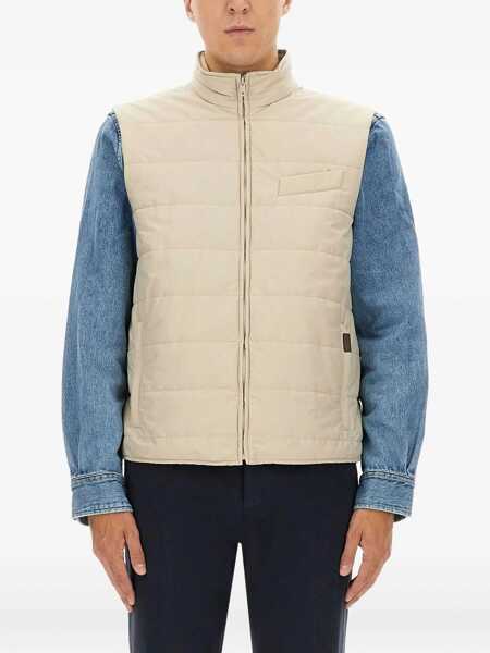 Veste casual Fay Quilted Vest BEIGE Barbati (BM 18904879) 1