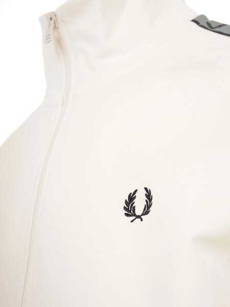 Jachete Fred Perry Track Jacket With Contrasting Webbing BEIGE Barbati (BM 18904900) 3