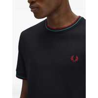 Tricouri Fred Perry pentru Barbati - Tricouri Fred Perry Double Stripe T-Shirt BLUE Barbati (BM 18904921) - B-mall.ro