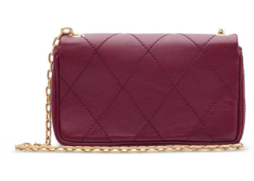 Genti de mana Burberry Strand Pouch With Chain BORDEAUX Femei (BM 18904972) 2