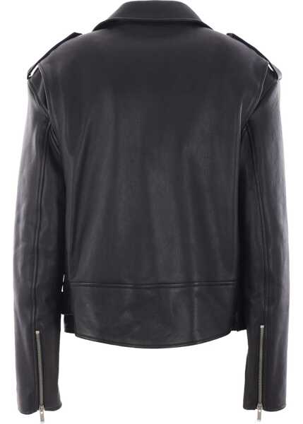 Geci de piele Saint Laurent Leather Jacket BLACK Femei (BM 18905071) 2