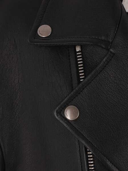 Geci de piele Saint Laurent Leather Jacket BLACK Femei (BM 18905071) 4