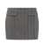 Salvatore Ferragamo Salvatore Ferragamo Ferragamo Grey Wool Miniskirt GREY