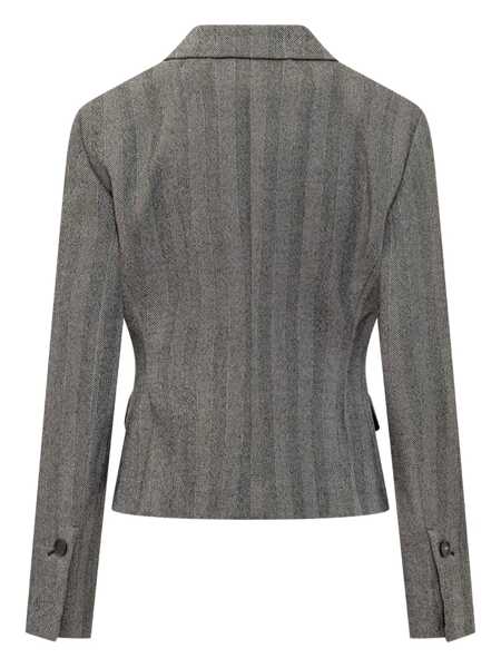 Geci Salvatore Ferragamo Salvatore Ferragamo Ferragamo Grey Wool Jacket GREY Femei (BM 18905991) 2