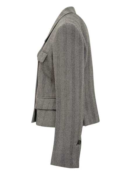 Geci Salvatore Ferragamo Salvatore Ferragamo Ferragamo Grey Wool Jacket GREY Femei (BM 18905991) 3