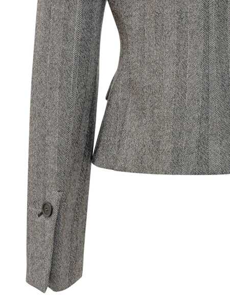 Geci Salvatore Ferragamo Salvatore Ferragamo Ferragamo Grey Wool Jacket GREY Femei (BM 18905991) 4
