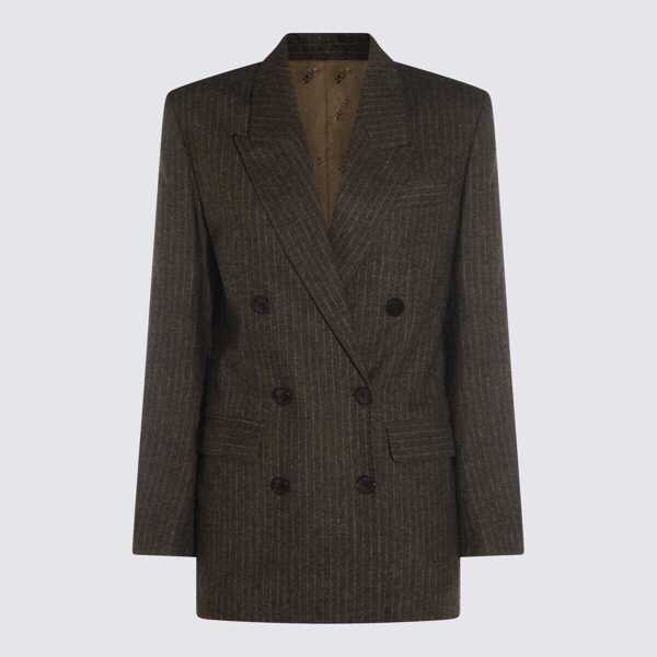 Sacouri Isabel Marant Isabel Marant Dark Brown Wool Jevima-Gz Blazer DARK BRONZE Femei (BM 18906441) 1