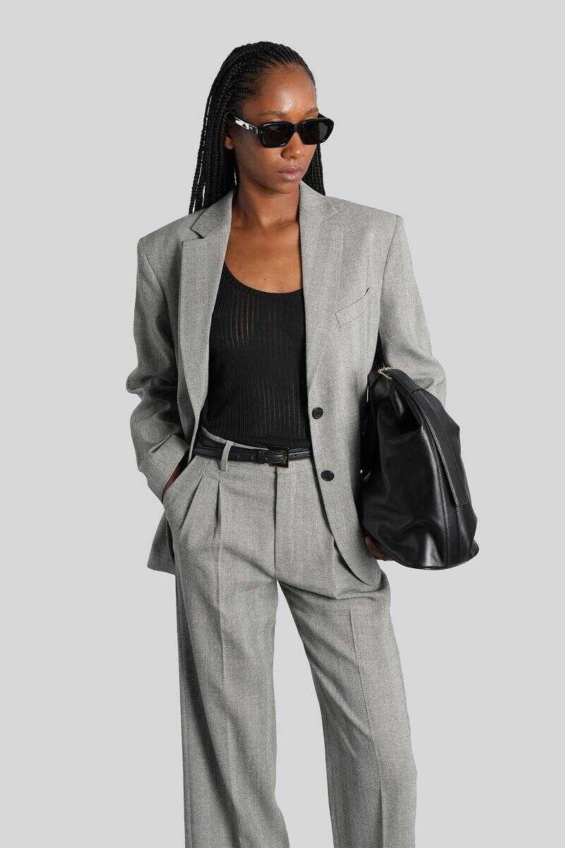 Topuri ANINE BING Anine Bing Eugene Tank Top Black Femei (BM 18906615) 2