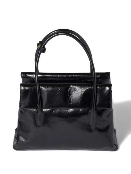 Genti de mana Miu Miu Miu Miu Borsa A Mano Vitello Shine Black Femei (BM 18906747) 3
