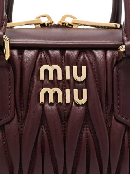 Genti de mana Miu Miu Miu Miu Borse Matelasse Red Femei (BM 18906750) 4