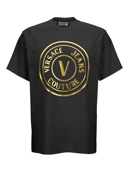 Topuri Versace Jeans Couture Versace Jeans Couture T-Shirts And Polos Black Barbati (BM 18906900) 1
