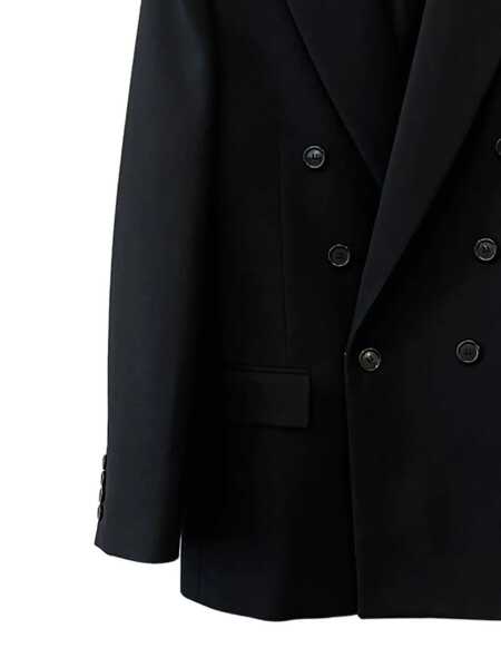 Sacouri Saint Laurent Saint Laurent Cassandre Wool Blazer Black Femei (BM 18907173) 2