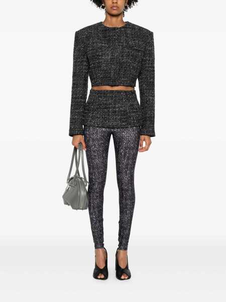 Geci Diesel Diesel Diesel Cropped Jacket In Black And Gray Tweed MULTICOLOR Femei (BM 18907449) 2