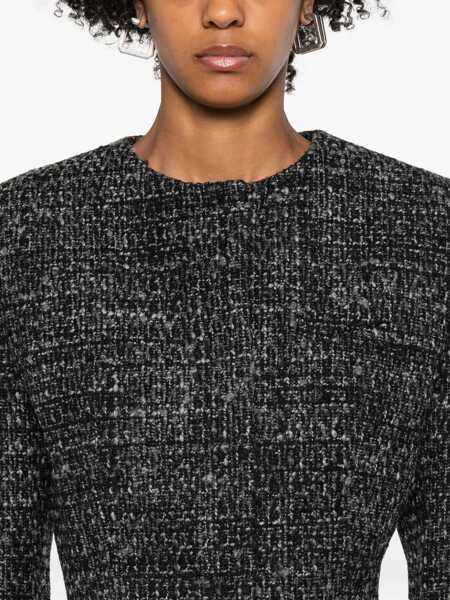 Geci Diesel Diesel Diesel Cropped Jacket In Black And Gray Tweed MULTICOLOR Femei (BM 18907449) 5