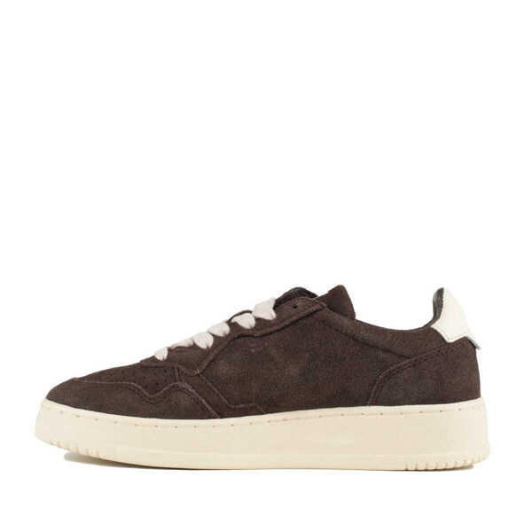 Sneakers AUTRY Autry Medalist Low Sneakers In Mocha Suede And Off White BROWN Femei (BM 18907557) 2
