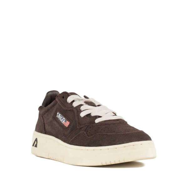 Sneakers AUTRY Autry Medalist Low Sneakers In Mocha Suede And Off White BROWN Femei (BM 18907557) 3