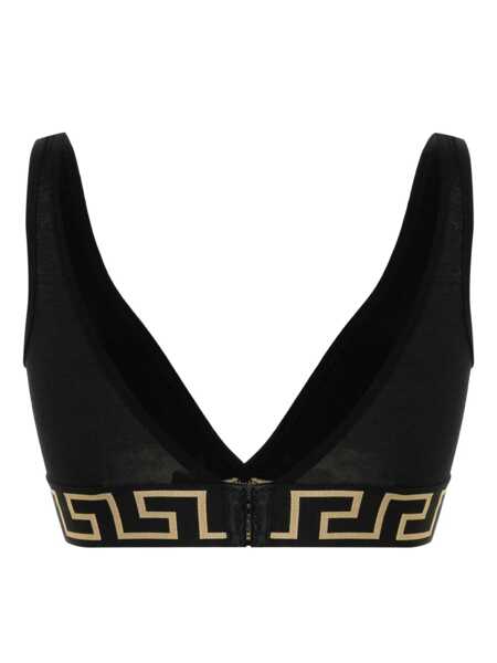 Sutiene Versace Versace Bra With Elastic Band Featuring The Greca Motif Black Femei (BM 18907563) 2