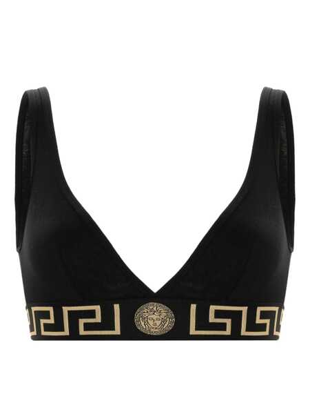 Sutiene Versace Versace Bra With Elastic Band Featuring The Greca Motif Black Femei (BM 18907563) 1