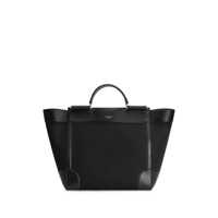 Genti Dolce & Gabbana Black Panama And Leather Top Handle Bag Barbati