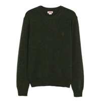 Pulovere Baracuta Neck Sweater With Logo Embroidery Barbati