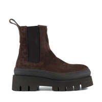 Bocanci Copenhagen Chocolate Nubuck Croco Boot Femei