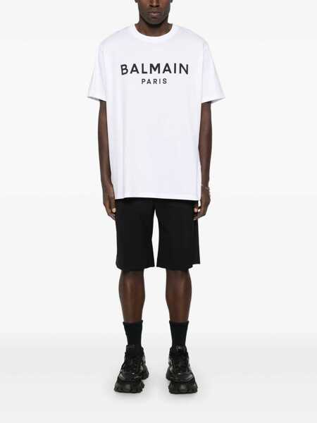 Tricouri Balmain Balmain T-Shirt WHITE Barbati (BM 18908154) 2