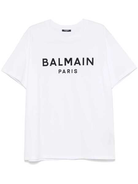 Tricouri Balmain Balmain T-Shirt WHITE Barbati (BM 18908154) 1